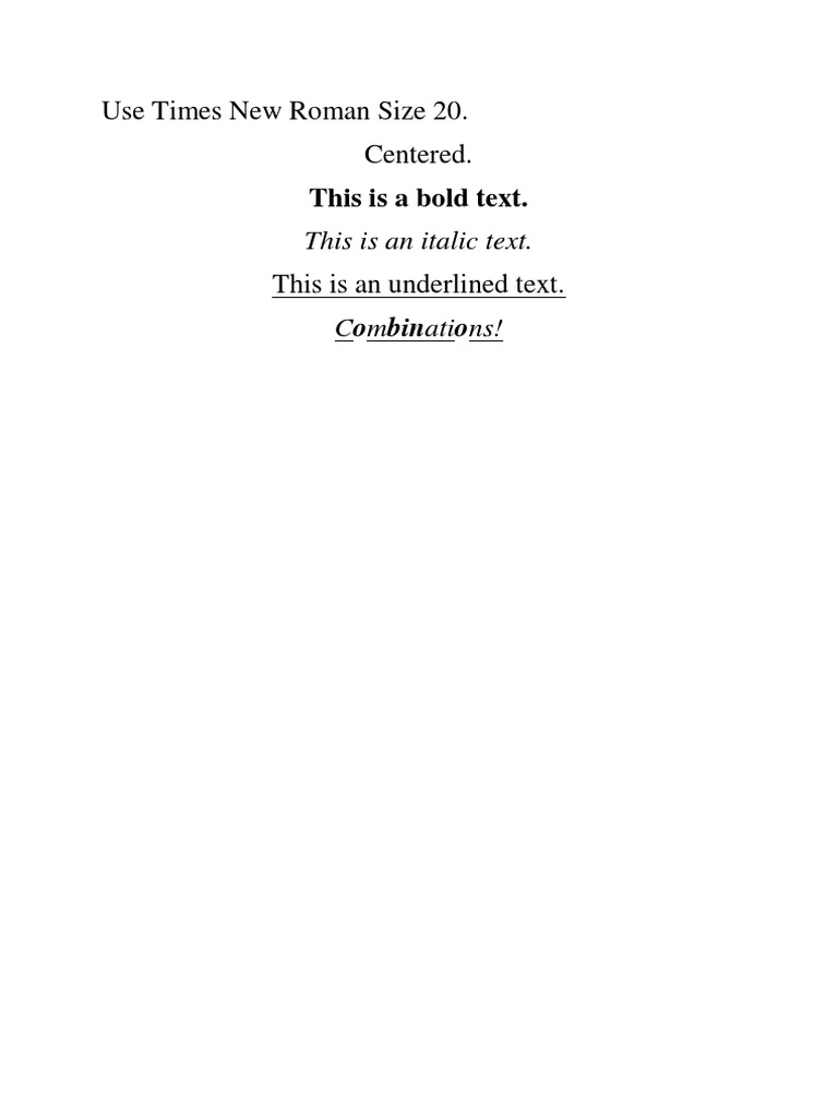 Text Formatting Styles Guide | PDF