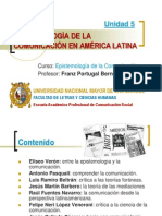 Unidad 5 - 2015: Epistemología de la Comunicación en América Latina