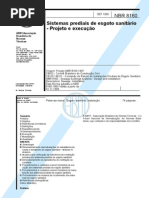 NBR 8160 - Sistemas Prediais de Esgoto Sanitário