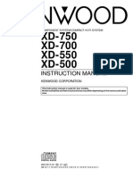 XD-750 XD-700 XD-550 XD-500: Instruction Manual