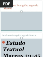 Estudos No Evangelho Segundo Marcos