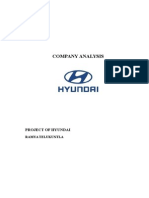 Company Analysis: Project of Hyundai