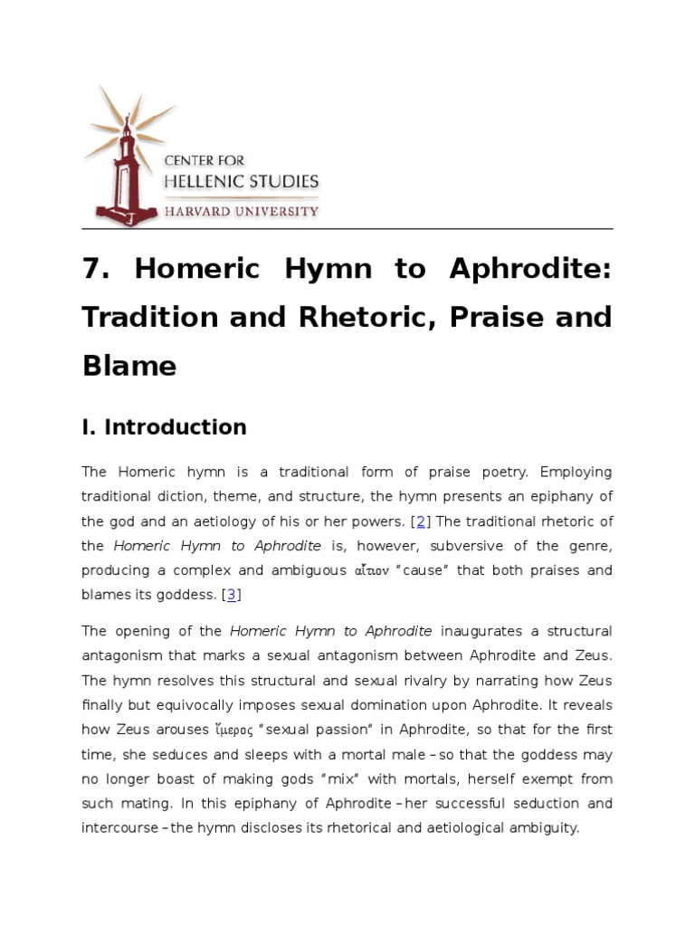 HOMERIC HYMN TO ARTEMIS SUMMARY visual data 4