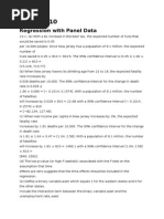 Solution Econometric Chapter 10 Regression Panel Data