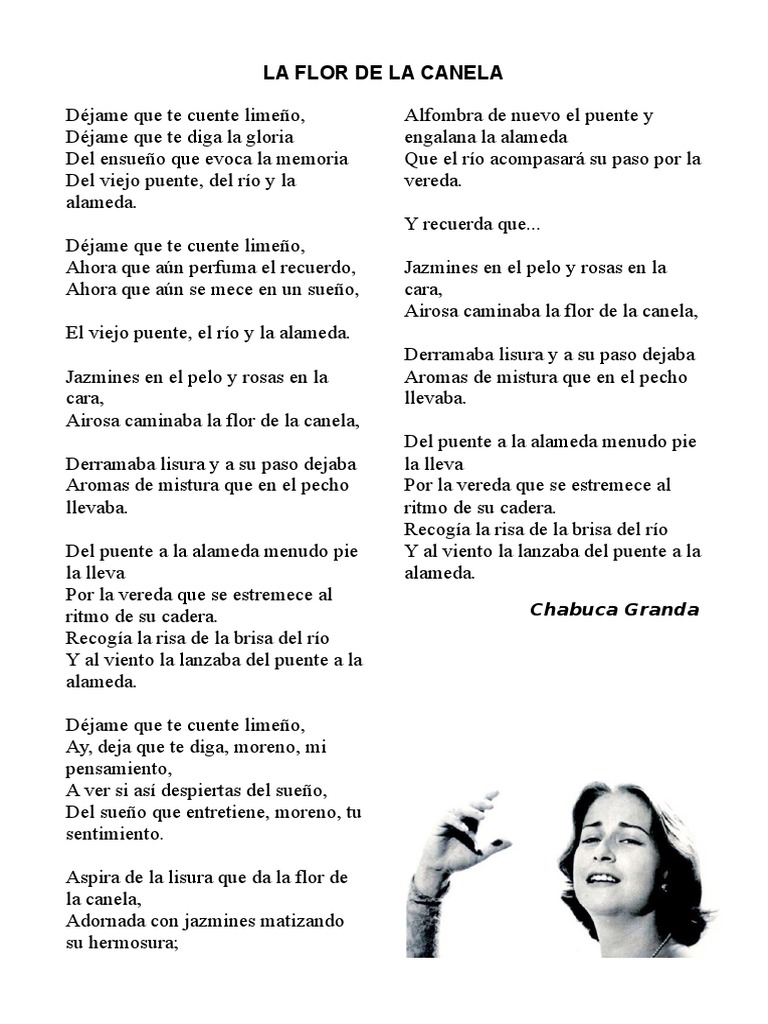 La Flor de La Canela Musica en español Musica