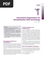 International Organization For Standardization (ISO) Terminology