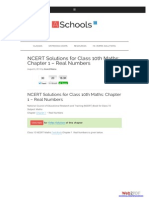 NCERT Solutions For Class 10th Maths: Chapter 1 - Real Numbers