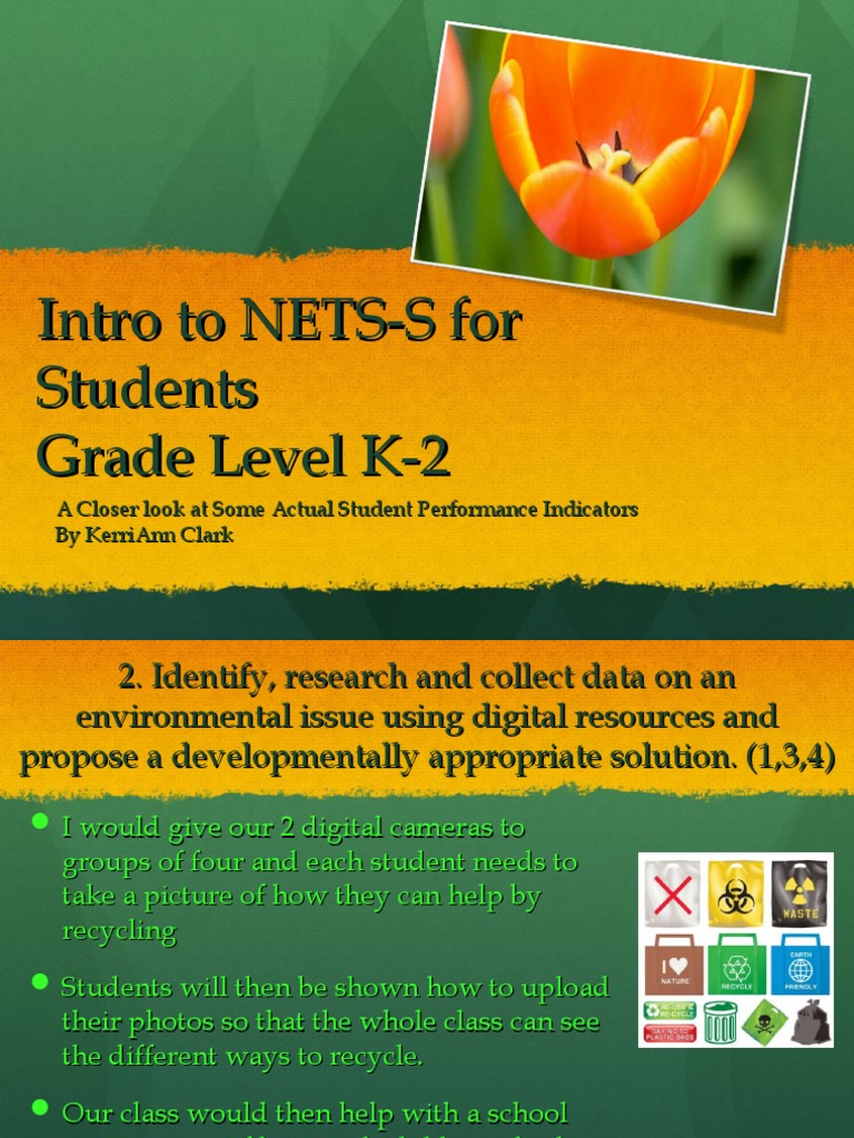 NETS-S Activities for K-2 Students | PDF