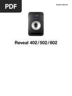 Tannoy Reveal 402/502/802 Studio Monitor Manual