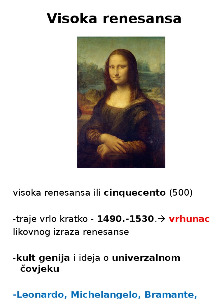 Visoka Renesansa | PDF