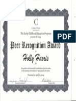 Peer Recognition Award