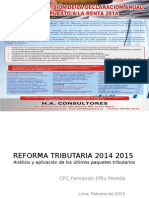 Reforma Tributaria 2014 2015
