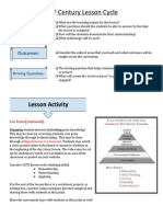 21 Century Lesson Cycle: Flipped Lesson or Screencast.