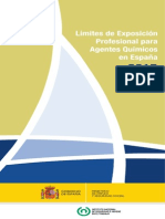 Limites de Exposicion Profesional Para Agentes Quimicos 2015