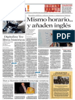 Mismo Horario Añaden Inglés