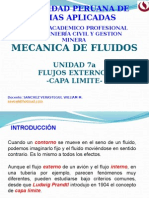 MECANICA DE FLUIDOS I   FLUIDOS EXTERNOS CAPA LIMITE