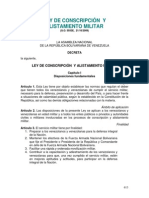 Ley de Conscripción y Alistamiento Militar