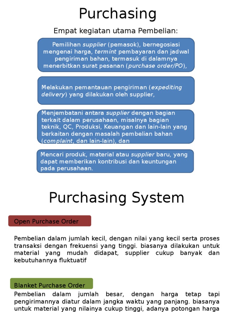 Strategi Efektif Pembelian dan Pemilihan Supplier | PDF | Karier ...