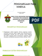 Sistem Penghargaan Pada Kinerja