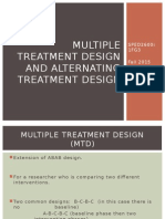 Multiple Alternate Treatmentdesign