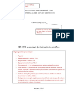 Modelo de Relatorio Tecnico-Cientifico