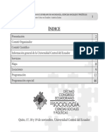 Programación DécimoCongresodeSociologia