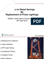 Proposal for BICT QCs - Savings of Deisel Thru Replacement of Prism Lightings