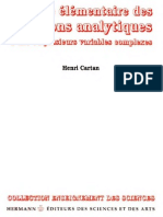 Cartan H.-theorie Elementaire Des Fonctions Analytiques d'Une Ou Plusieurs Variables Complexes(1997)