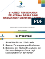 1. Strategi Peningkatan Pelayanan Dasar Bagi Masyarakat Miskin Dan Rentan, Bappenas