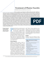 Diagnosis and Treatment of Plantar Fasciitis