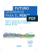 Qué Futuro Queremos para El Perú Agenda para El Desarrollo Post 2015 PDF