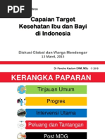 Download Capaian Target Kesehatan Ibu dan Bayi di Indonesia Maret 2015 by Gerakan Kesehatan Ibu dan Anak SN289414627 doc pdf