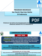 Program Imunisasi Ibu Hamil, Bayi dan Batita di Indonesia (Maret 2015)