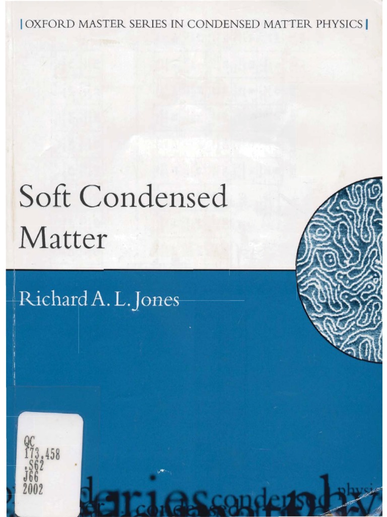 R. A. L. Jones - Soft Condensed Matter | PDF