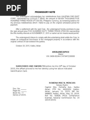 Promissory Note