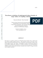 Non-linear evolution of unintegrated gluon density at large αs