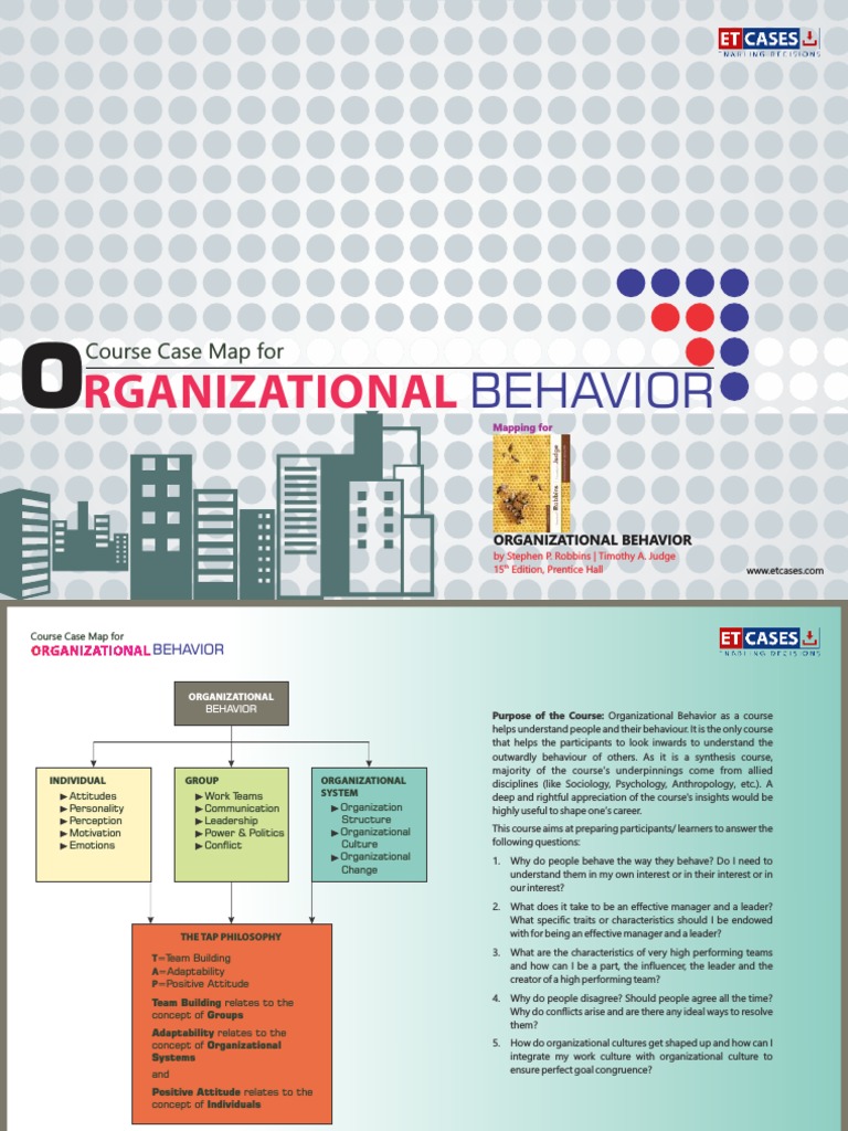 Organizational Behavior Course Case Map | Millennials | Leadership ...