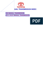 Hilux Manual Transmission Index: R151, R151F Manual Transmission G50 Manual Transmission