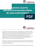 ¿Por qué los usuarios abandonan el proceso online de reserva de hoteles?