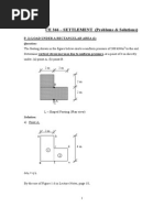 CE366 Tutorial2 Settlement CE 366 - SETTLEMENT (Problems & Solutions)