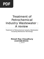 Download Treatment of Petrochemical Industry Wastewater  A review  by Rimeli Roychoudhury SN289440552 doc pdf