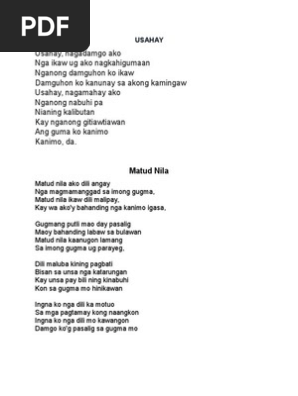 Song Lyrics