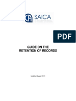 Retention of Records