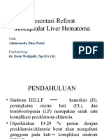 Subscapular Liver Hematoma