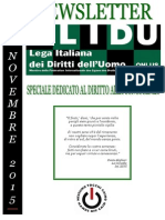 Speciale Del Bollettino Della Lega Italiana Dei Diritti Dell'uomo (LIDU) Sul Diritto Umano Alla Conoscenza