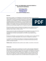 El Abordaje de Los Problemas Sociales Desde La Multidisciplinariedad