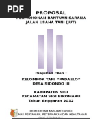 Proposal Jalan Usaha Tani
