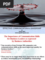 Effective Communication and Leadership