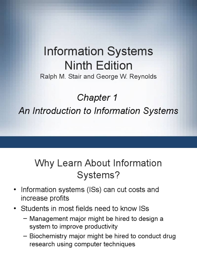 Introduction to Information Systems | PDF | Information System ...