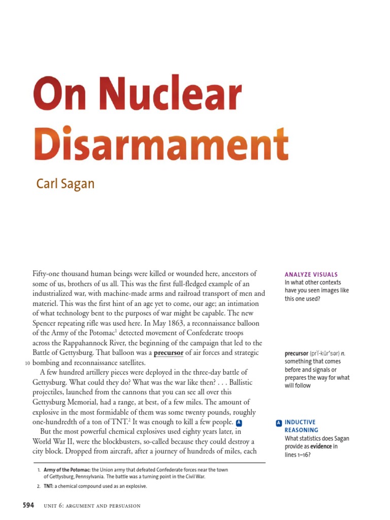 Tb On Nuclear Disarmament Pdf Battle Of Gettysburg Nuclear Weapons